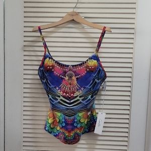 Camilla Printed Swimsuit Top
